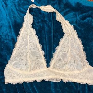 Free People lace halter bra